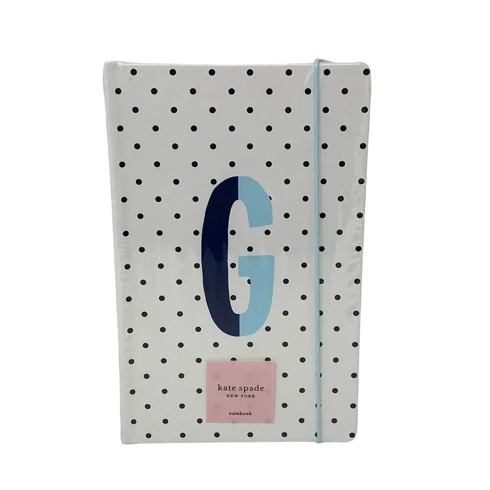 Kate Spade Sparks of Joy Letter G Polka‎ Dot Notebook Stationery